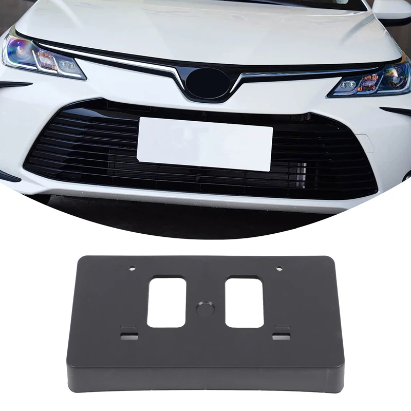 

For Toyota Corolla 2020-2022 ABS black car front license plate bracket car modification accessories OE: TO1068159 | 5211412280