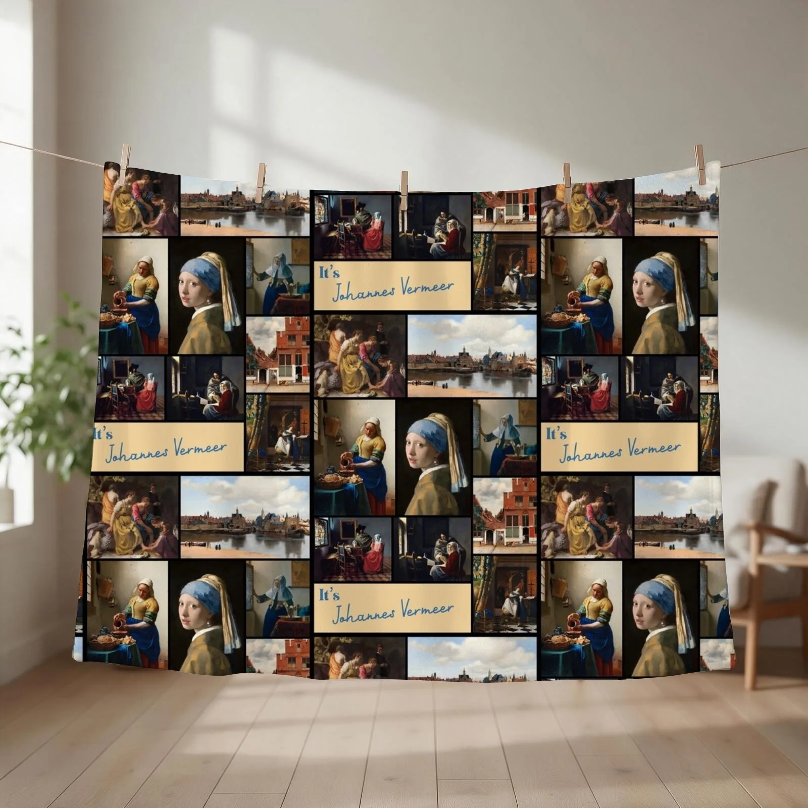 Ita??s Johannes Vermeer Collection - Art Throw Blanket Soft Plaid Stuffeds Soft Big Blankets Sofas Of Decoration Blankets