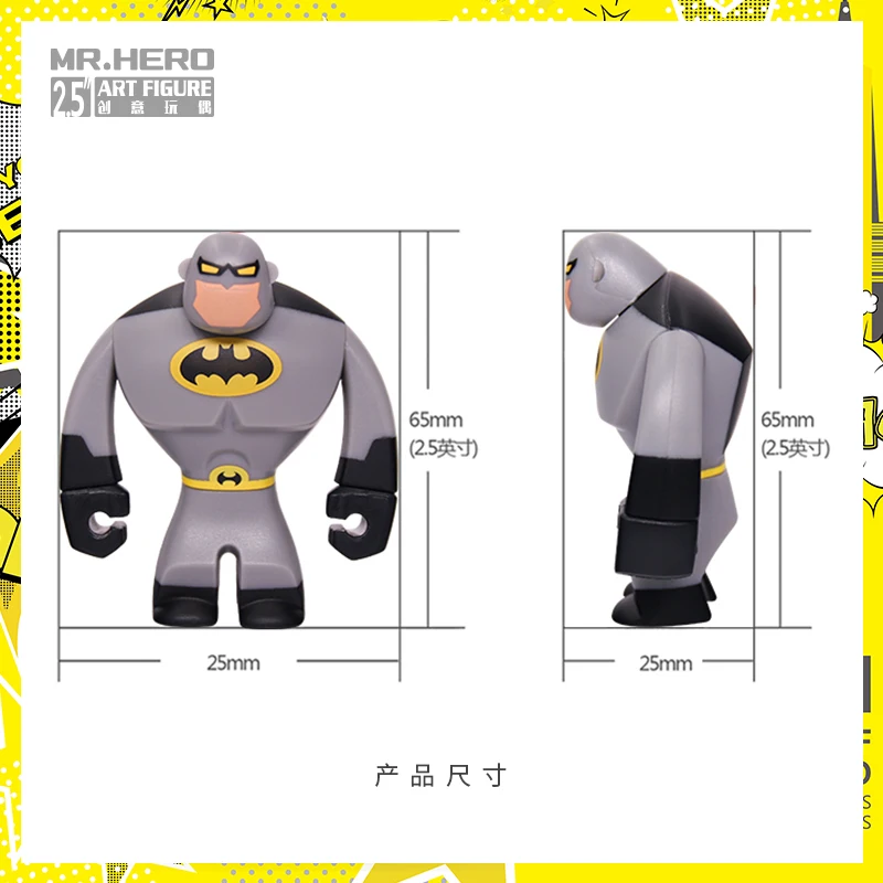 Cool DC Batman Superman male and female car rearview mirror new creative anime cartoon figure model stylish decorative pendant