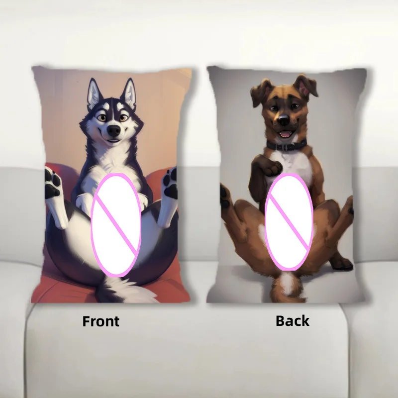 Dakimakura Anime Stupid Dog Sofa Cushion Body Pillow Cover Double Side Print Bedding Throw Pillow Case