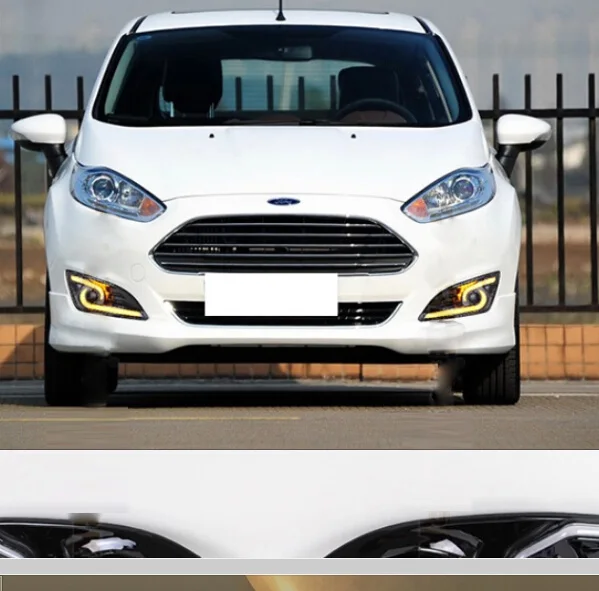 car bumper headlight 2013 2014 2015 2016y Fiesta daytime Light LED DRL headlamp for Fiesta fog light