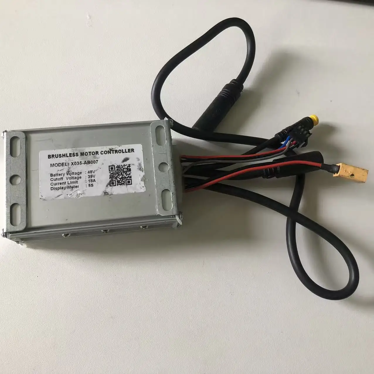 48V 18A Brushless Motor Controller X035-AB007 3S Protocol E-bike Controller For Electric Bicycle