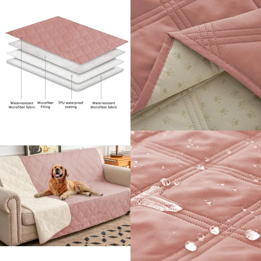 

Waterpro Dog Bed Cover Pet Blanket with Anti-Slip Back for Furniture Bed Couch Sa