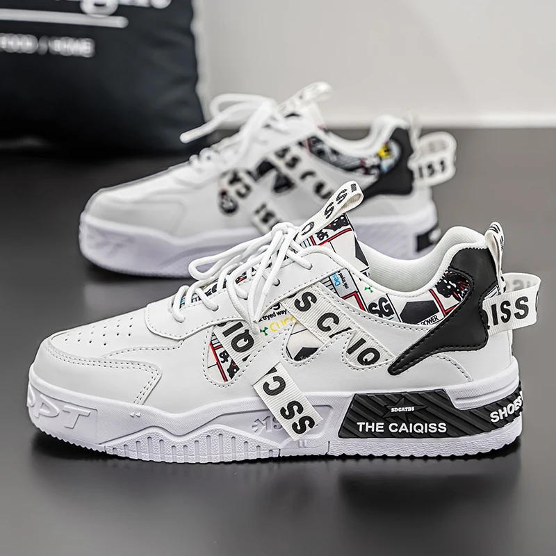 

Breathable flying woven blade sports shoes with shock-absorbing spring soles and high top shoes for men, lightweight and non sli