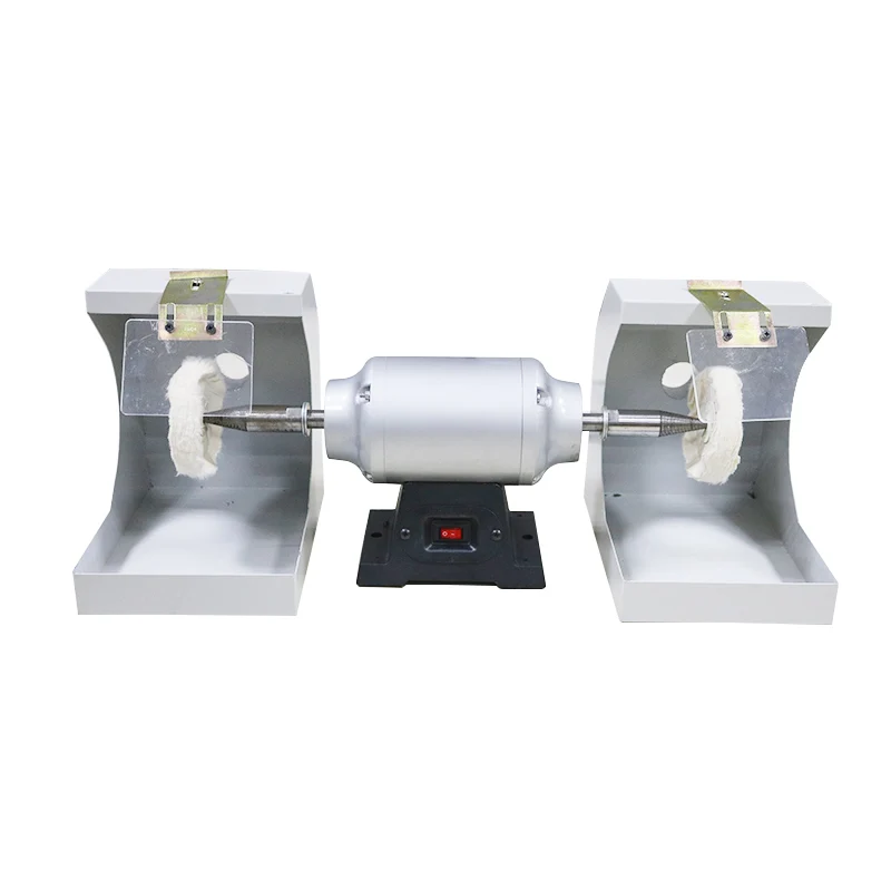 220V 550W Dental Double Top Polishing Machine Oral Dental Grinding Machine Lab With Cloth Wheel Glue Holder Denture