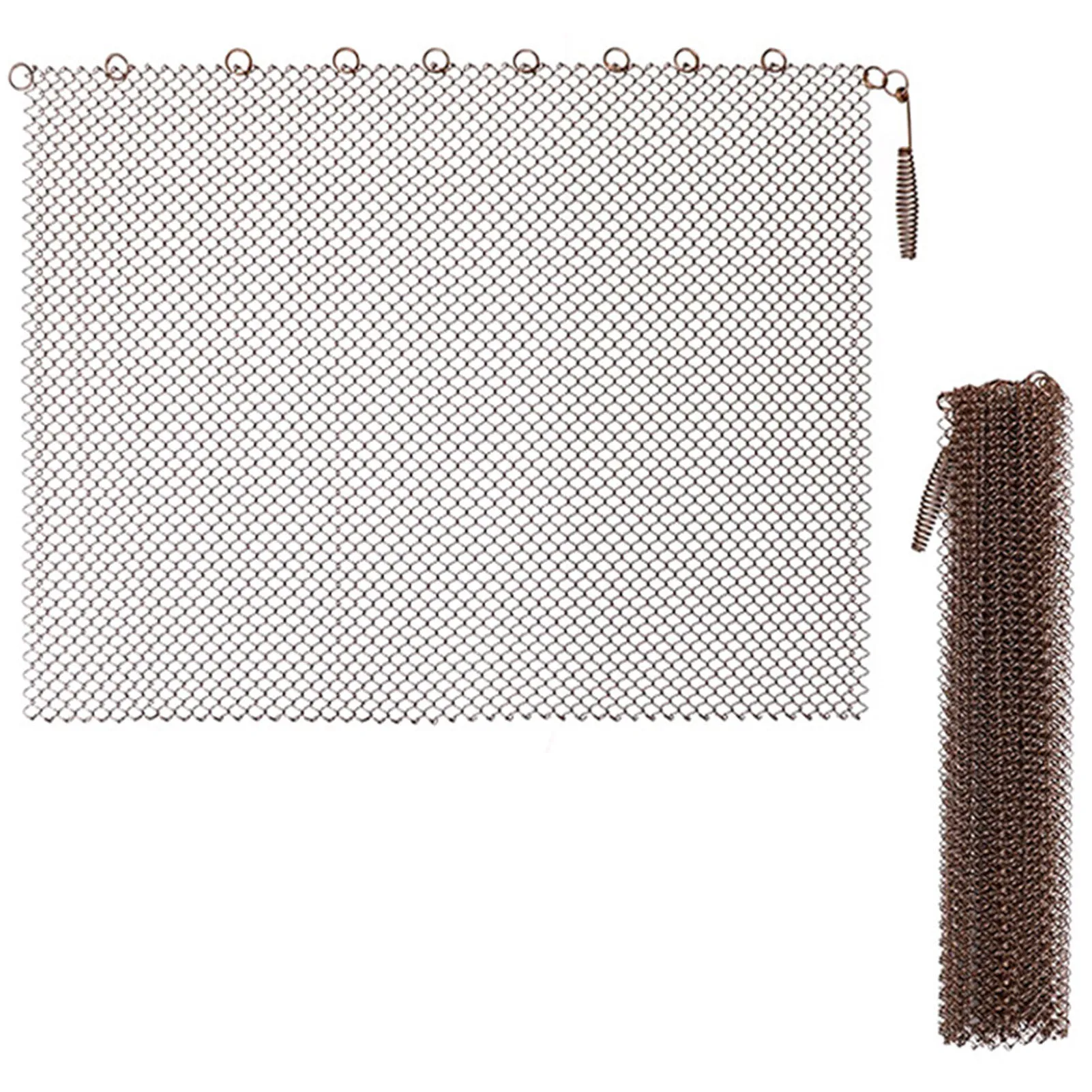 Fireplace Safety Screens High Temperature Resistant Mesh Door with Fine Grids Preventing  and Dust from Contaminating Rooms