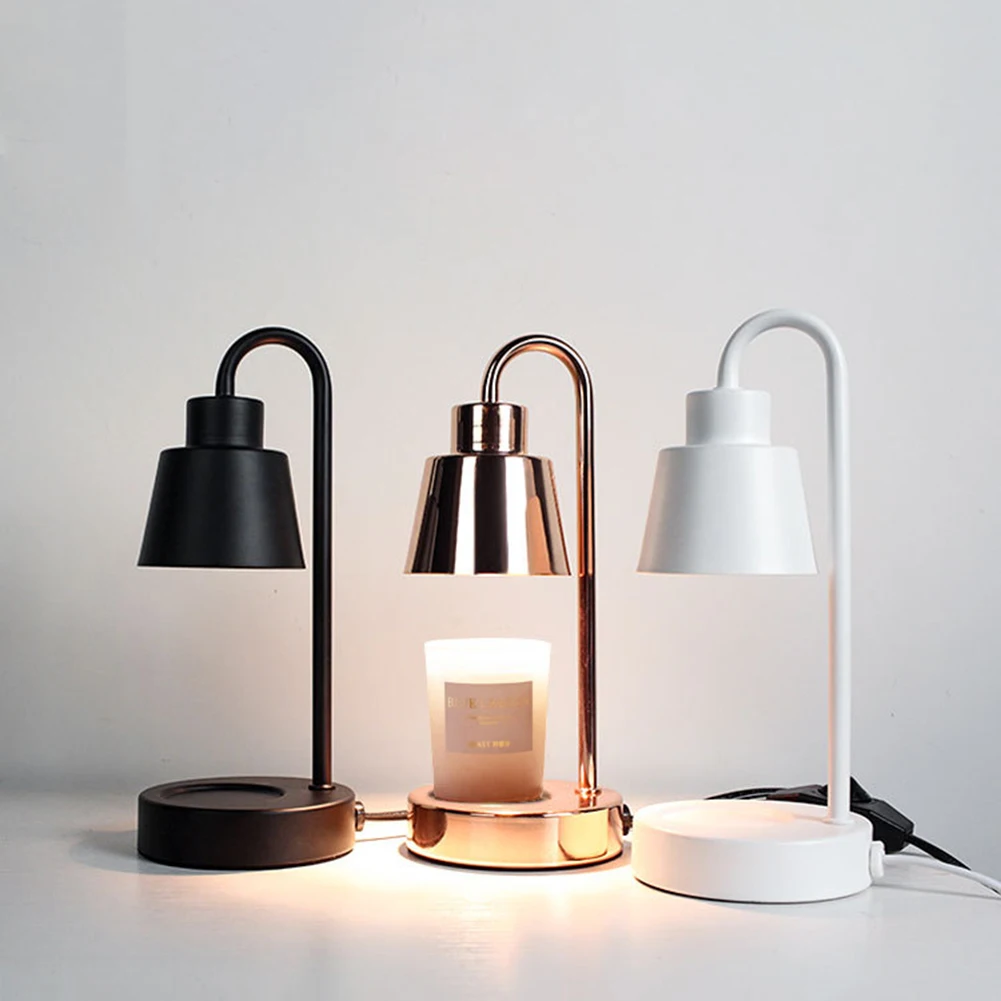 Lilin Listrik Lampu Meja Lebur Lampu Pemanas Lilin Retro Lilin Aman Sakelar Peredupan Cahaya Lebih Hangat untuk Dekorasi Kamar Tidur
