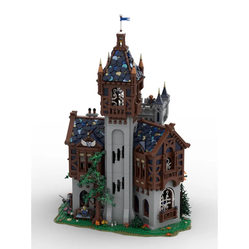 Exquisite New Product MOC Building Blocks Medieval Model Falcon Barracks Castle Technology Modular Festival Toy DIY Assembly Set