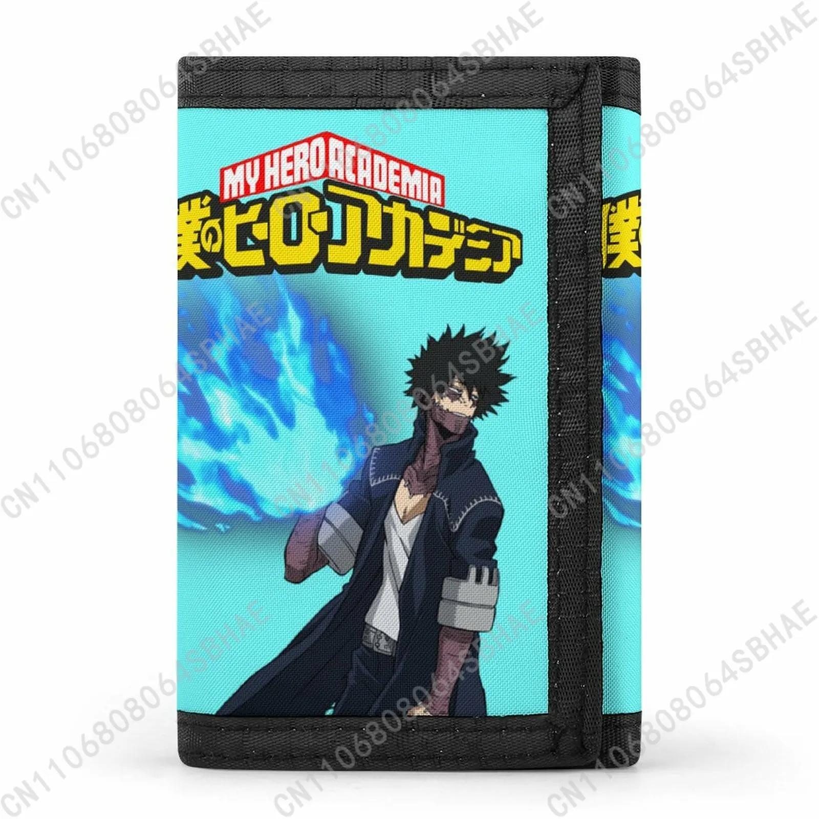 

My Hero Academia Dabi Trendy Tri Fold Wallet Teenage Girls Boys Slim 3 Fold Card Personalized Pattern Purse for School