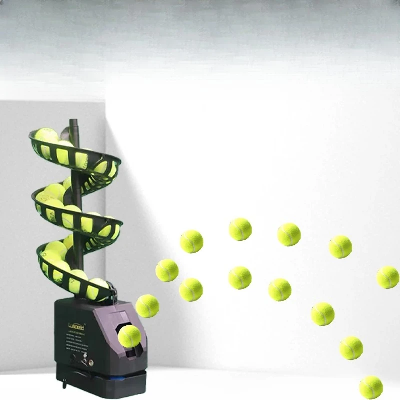 آلة رمي التنس مدرب ممارسة واحدة آلة تقديم أوتوماتيكية لمدرب الكرة الخاص