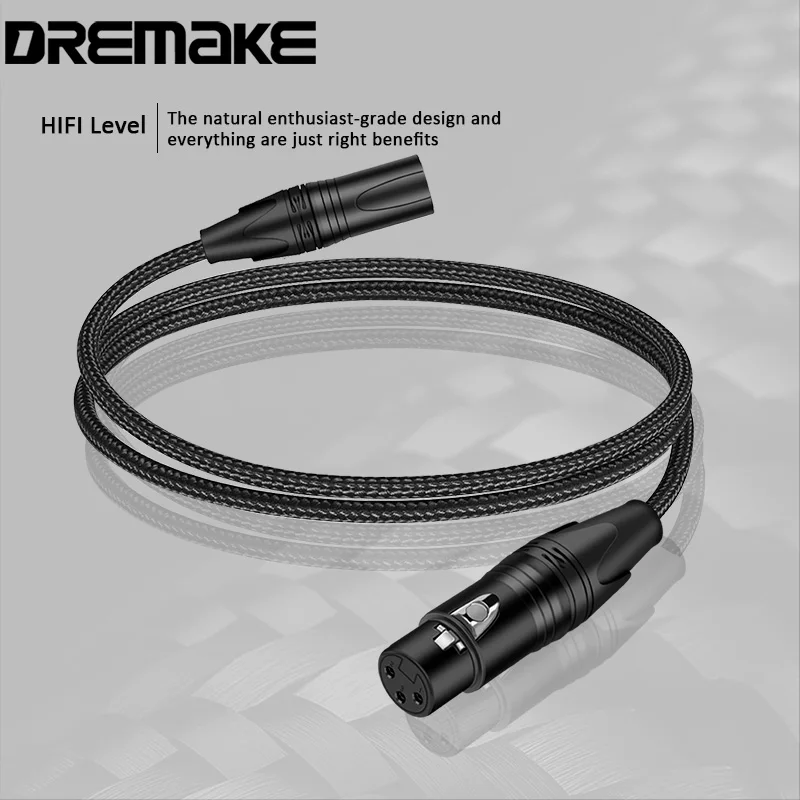 

XLR Cables Premium Balanced Microphone Mic Cord 3-Pin XLR Male to Female Audio Cable with Soft PVC for Speaker Camera Speaker
