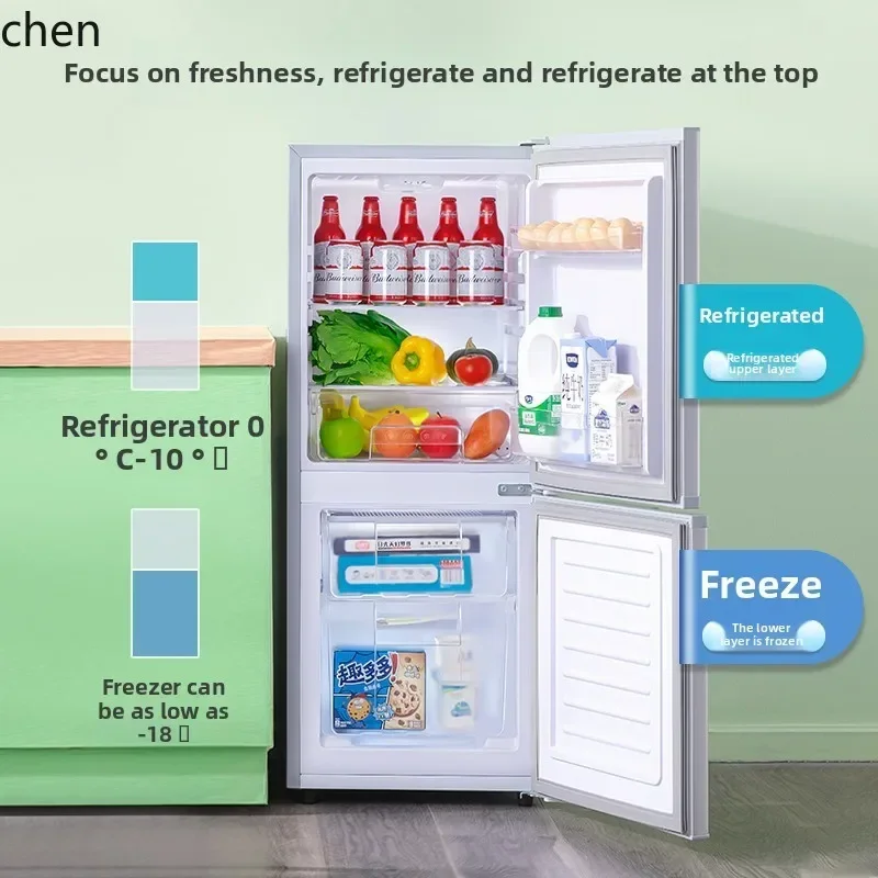 cc26 refrigerator small household double door single dormitory mini first-class energy efficiency and power saving