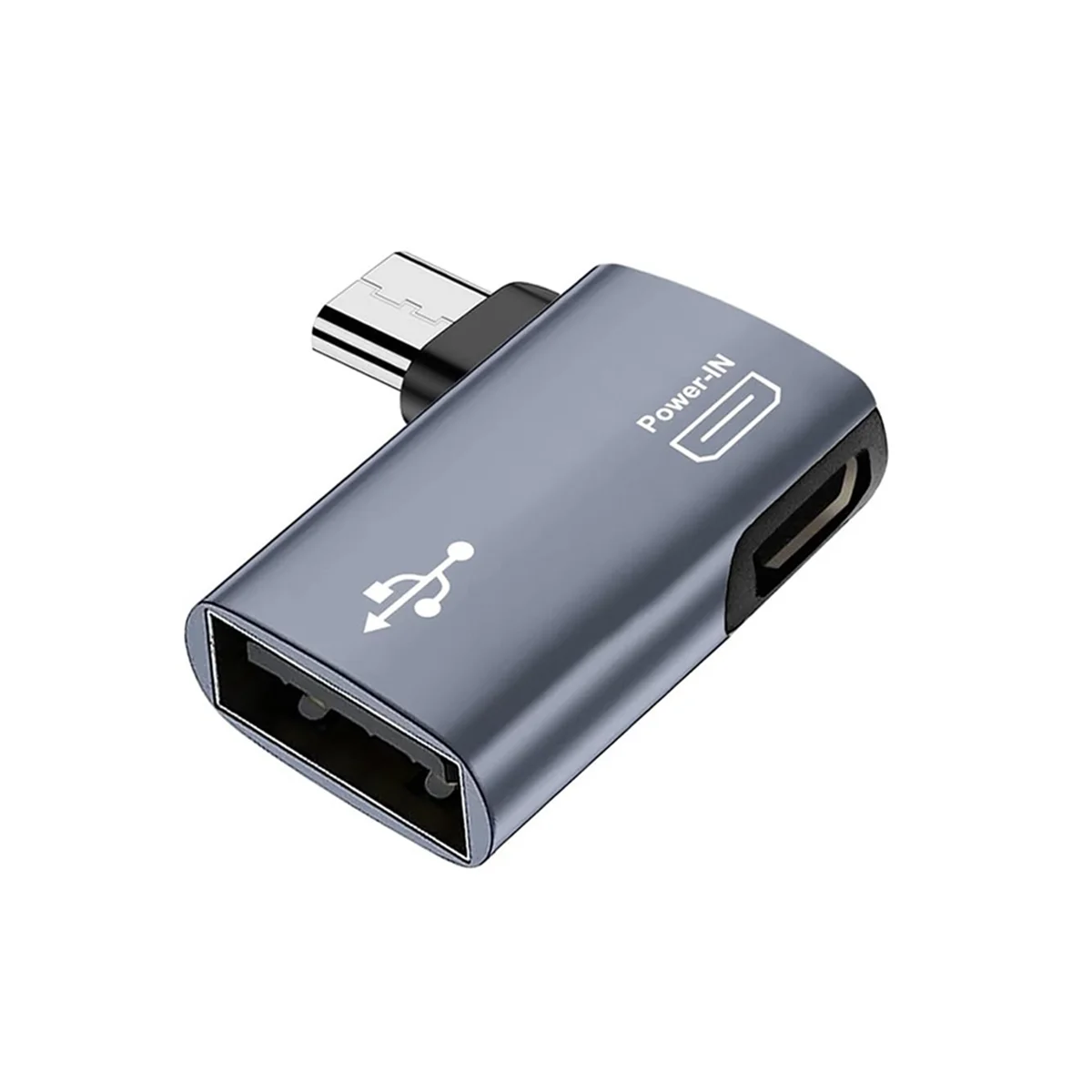 2 buah adaptor OTG untuk api stik TV 90 derajat sudut kiri/kanan micro-usb ke USB OTG adaptor untuk ponsel Android Tablet