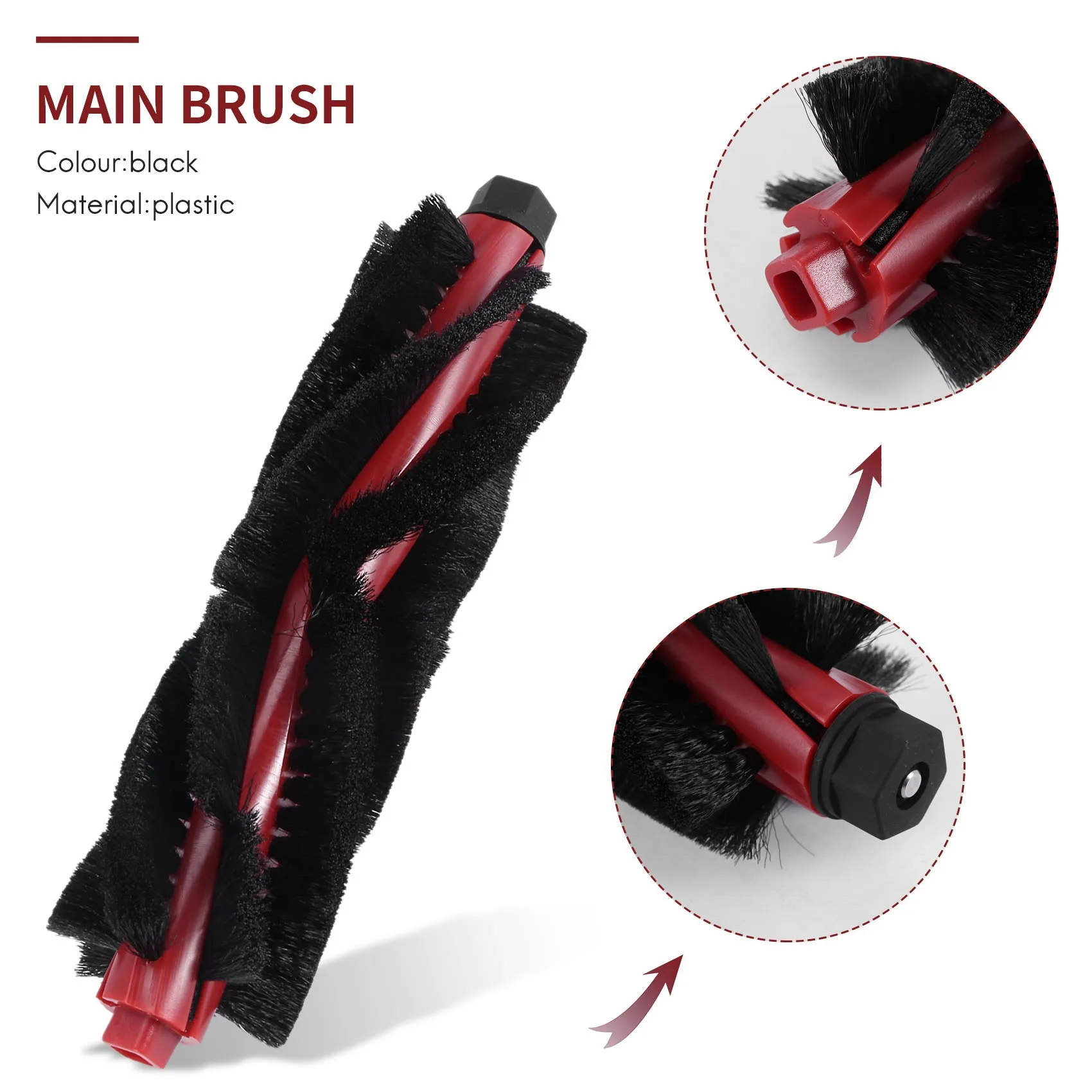 Cepillo principal/filtros HEPA/paño de fregona para Lefant M501-A/T700/U180/M571, piezas de aspiradora Robot, accesorios de repuesto