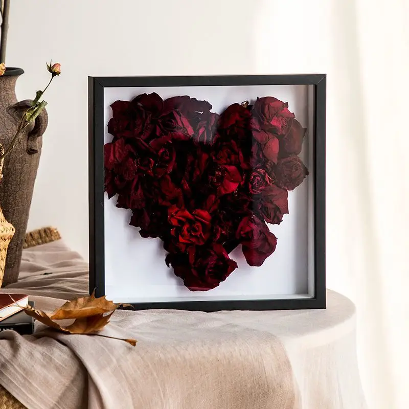 Three Dimensional Hollow Specimen Display Frame Handmade Clay Dried Flower Placement Photo Frame Stage Painting Frame Mounting