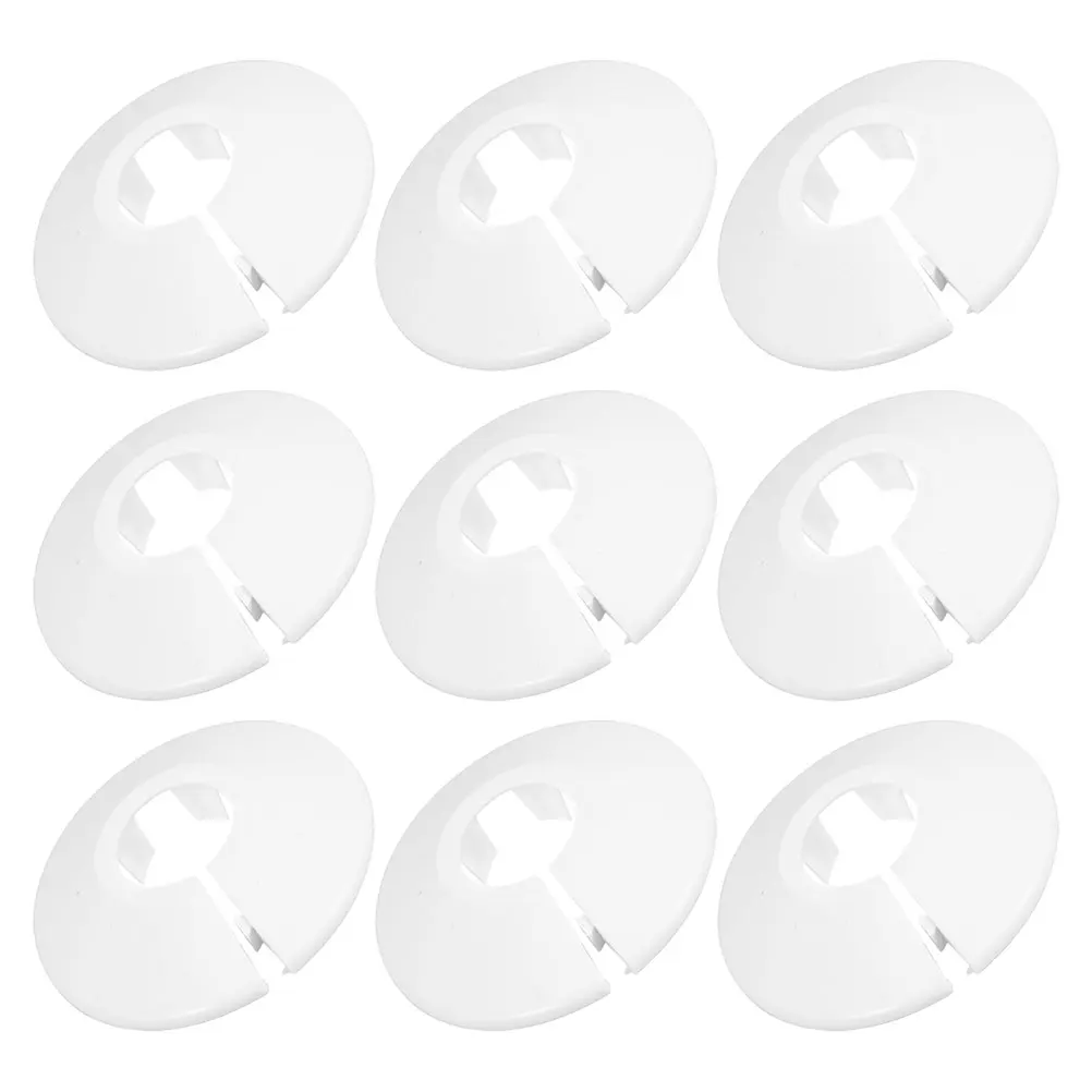 

9pcs Pipe Decoration Cover Durable ABS Radiator Water Plumbing Flange Collar Wall Covers Home Decor Ventilation System