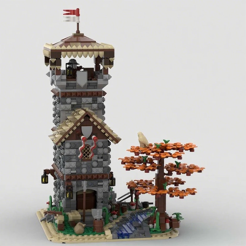 

2290pcs MOC Guard House by the River Castle Building Blocks Christmas Gift STEAM Learning Toy to Develop Patience