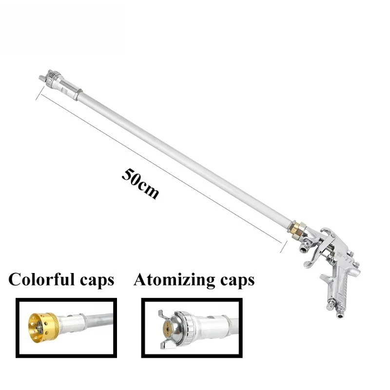 Long Rod Pressure Spray Gun, Automatic Air Spray Gun, Large Bore Spray Gun Latex Paint Suitable
