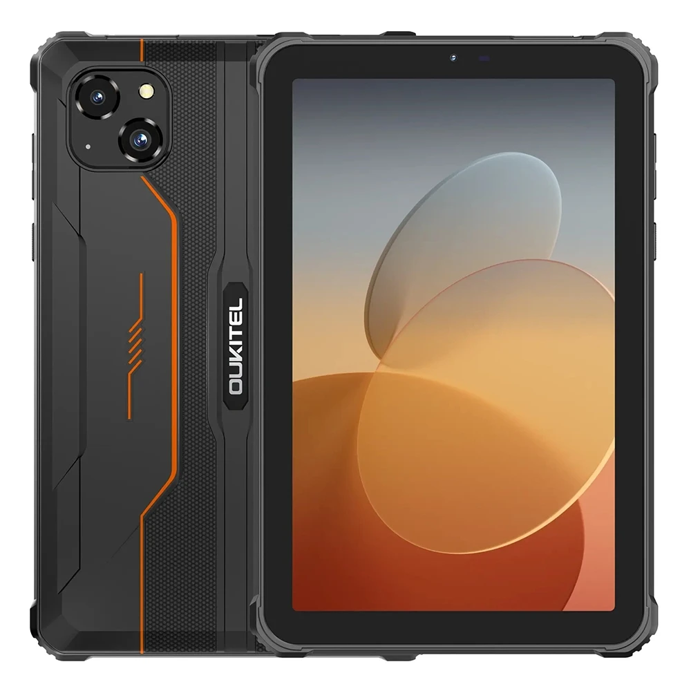 OUKITEL RT3 Pro Rugged Tablet PC 4GB+128GB 8.0'' Android 14 MediaTek G81 Octa Core 48MP Camera 5150mAh 33W Tablet PC