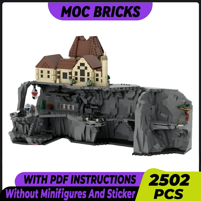 

Popular Bat Movies Model Moc Building Bricks Micro Batcave And Manor Technology Blocks Gifts Christmas Toys DIY Sets Assembly