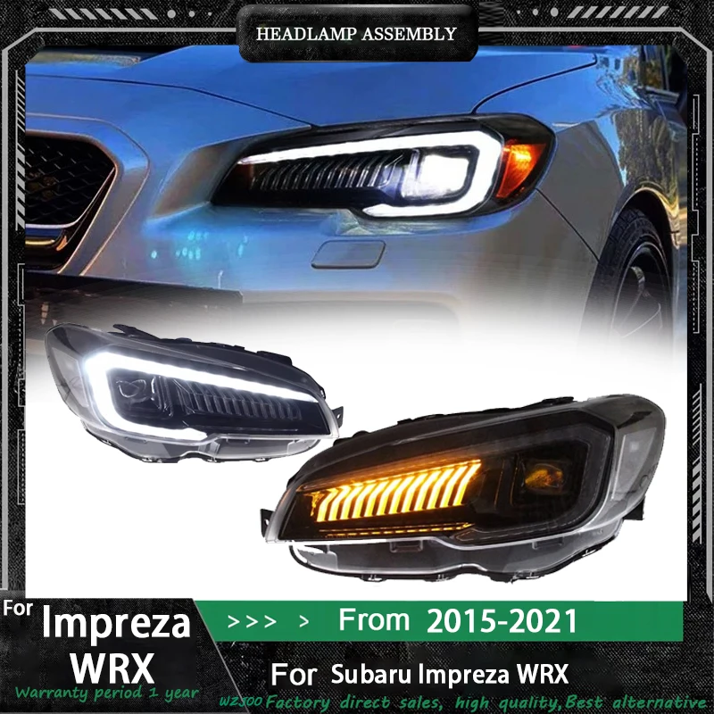 

Car Styling for Subaru WRX Headlight 2015 2016 2017 2018 2019-2021 WRX Head Light DRL Turn Signal Low High Beam Projector Lens