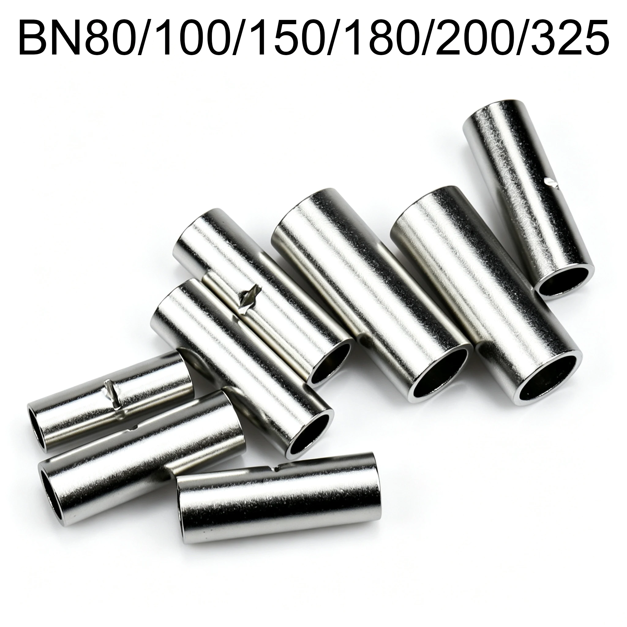 BN BN80/100/150/180/200/325 95-400mm2 Wire Cable Copper Crimp Sleeve Connection Ferrule Lug Connector Tube Butt Splice Terminal