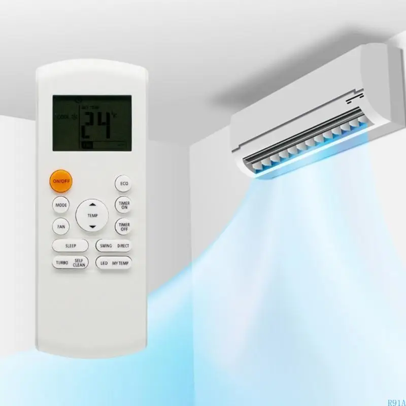 การควบคุมระยะไกล R91A AC สำหรับ Midea General RG57A7/BGEF RG57A6 เครื่องปรับอากาศสำหรับบ้าน