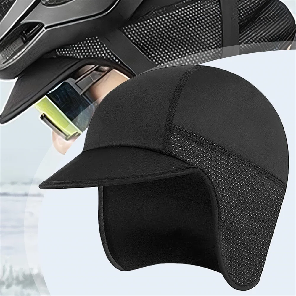 

Зимняя велосипедная кепка, ветрозащитная термолыжная кепка для бега, катания на лыжах, мотоциклетная шапка для мужчин и женщин, защита ушей MTB, головной убор для велоспорта