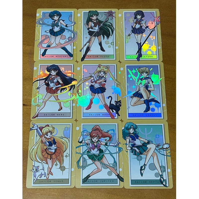 9PC/Set Anime Goddess Story DIY ACG Boys Game Toys Collectible Cards Christmas Birthday Gift Kino Makoto Tsukino Usagi Chibiusa