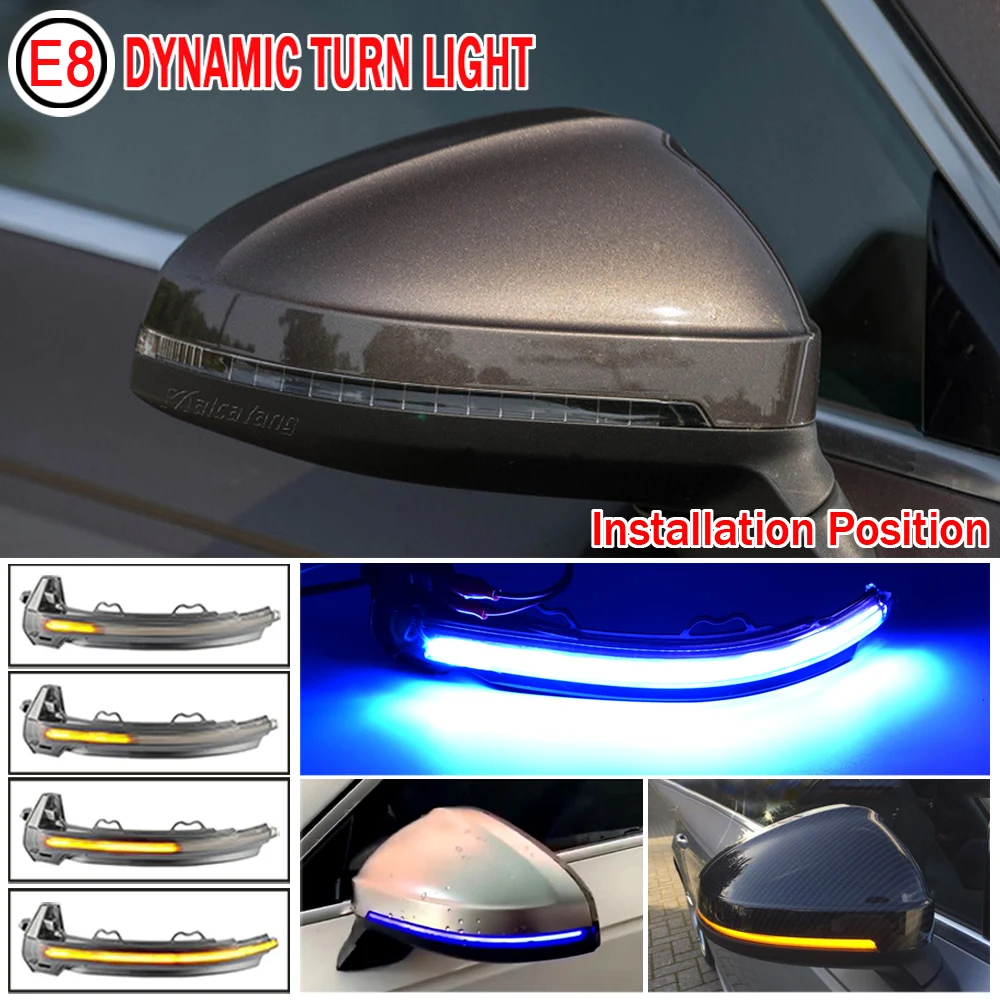 Side Mirror Flasher Lamp Dynamic Blinker LED Turn Signal Light For Audi A4 S4 RS4 B9 2016-2019 A5 S5 RS5