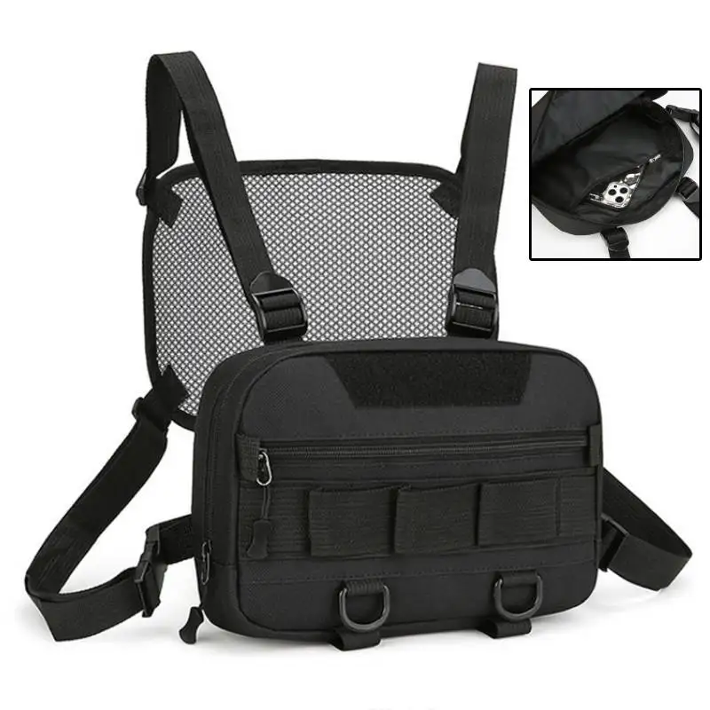 

Tactical Men's Chest Bag Molle Fishing Waist Bags Outdoor Climbing Hiking Cycling Backpack Multi-pockets Molle Sports Rig Pouch