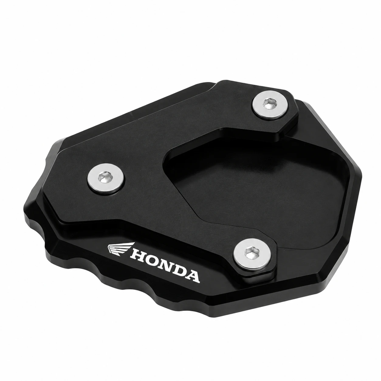 CNC Aluminum Kickstand Side Stand Enlarger Pad For Honda NX400 NX500 CL500 CL300 Motorcycle Side Stand Extension Base Plate