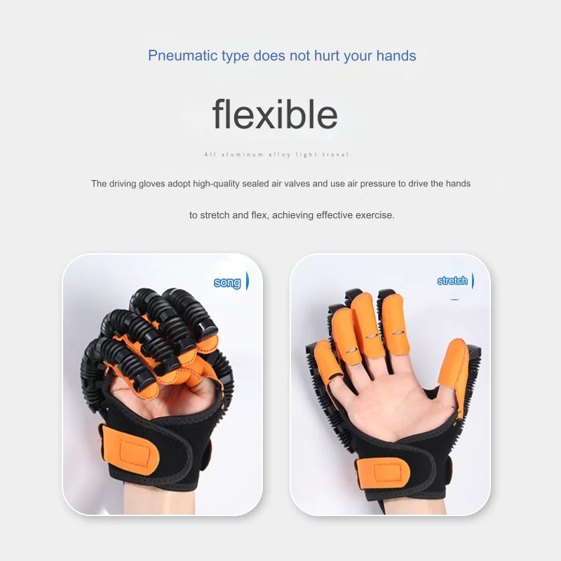 Gants de robot de rééducation portables, accident vasculaire cérébral, hémiplégie, entraîneur d\'infarctus cérébral, exercice des doigts, réparation