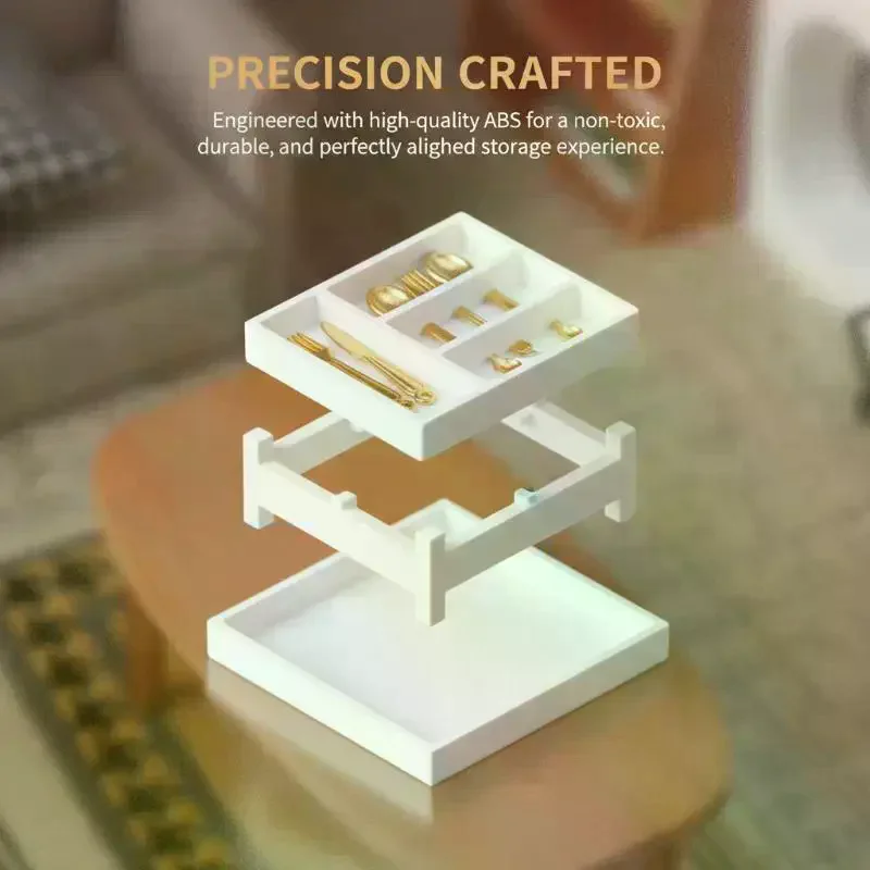 

Набор из 5 штук: Органайзеры для хранения мелочей и посуды для кукольного домика 1/12, лотки для стола, ящиков, туалетного столика, для украшений и канцелярских принадлежностей