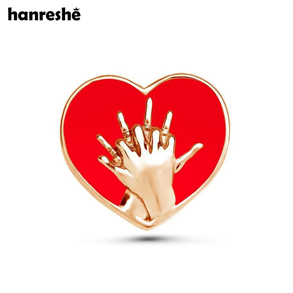

Hanreshe Heart First Aid Enamel Medical Brooch Pin CPR Artificial Respiration Lapel Badge Medicine Jewelry for Doctor Nurse