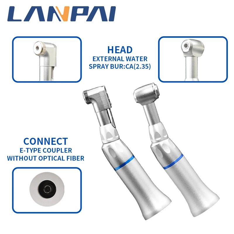 Low Rotation Dental Hand Piece 2/4 Holes Low Speed Part Against Angle Air Motor Operation Dentistry Micromotor Equipment Tools