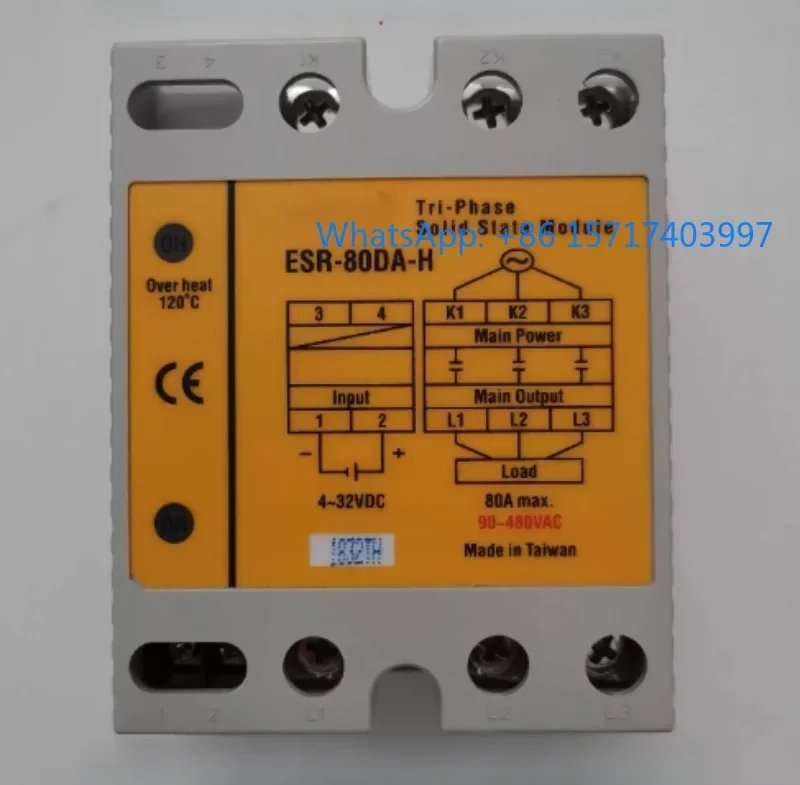 

ESR-80DA-H New original three-phase solid state relay