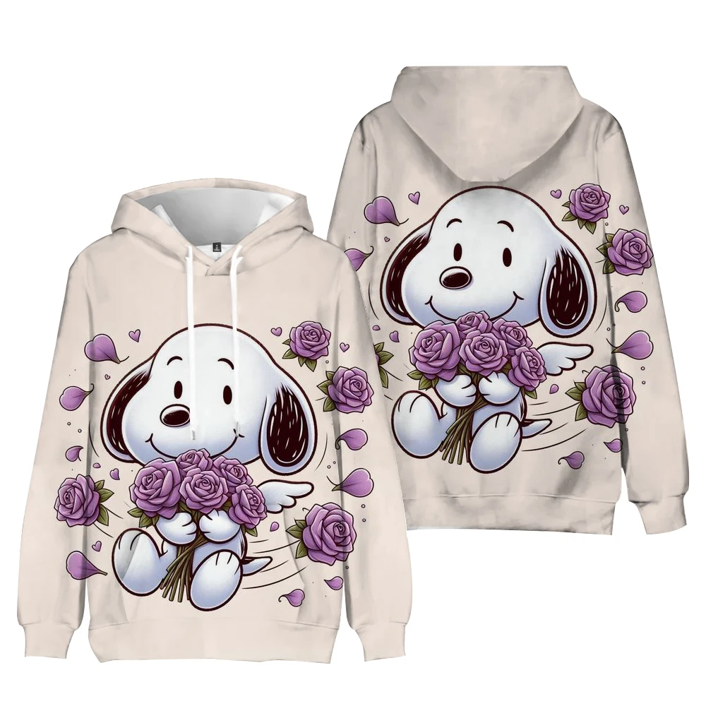 Heartstopper Hoodies Spring/Autumn 2024 Women Aesthetic Clothes Snoopy Cartoon Women Sweatshirt Graphic Hoodie Harajuku Sudadera