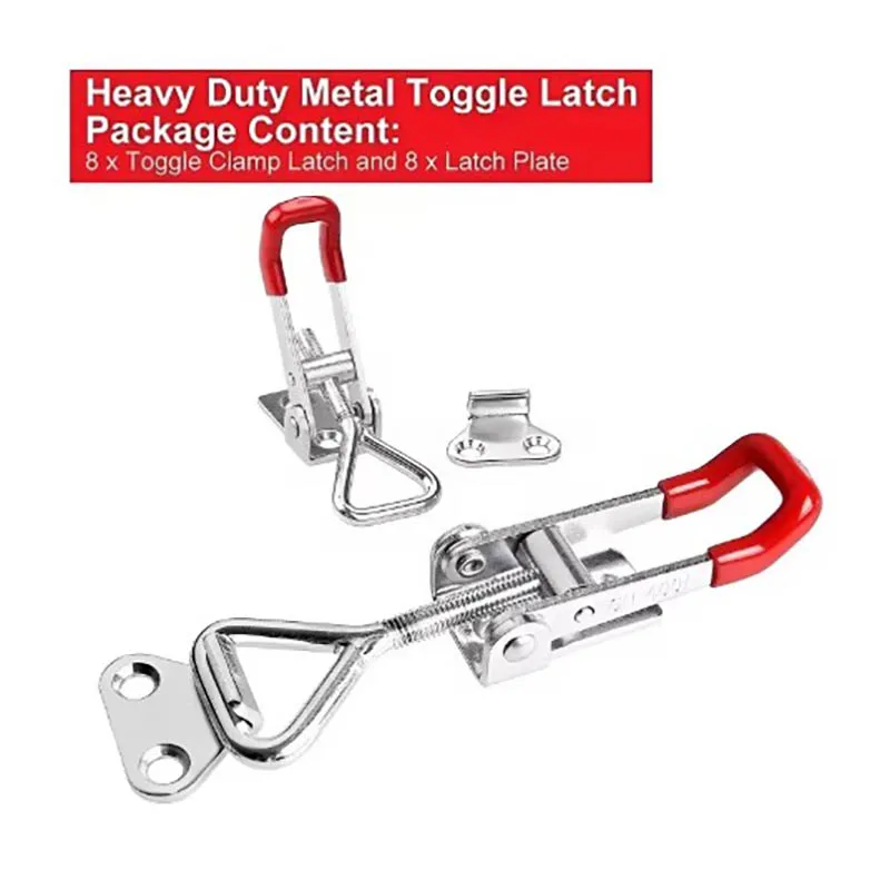 1/2PCS Heavy Iron Adjustable Buckle Lock Clamp Box Buckle Clamp Door Bolt Type Quick Clamp Accessory Horizontal Clamp Catch Clas image 3