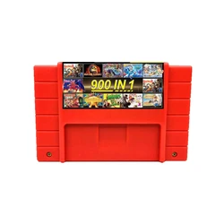 DIY 900 in 1 Super Multi Games Retro 16 Bit Game Card for SNES Video Game Console Cartridge USA Version shell