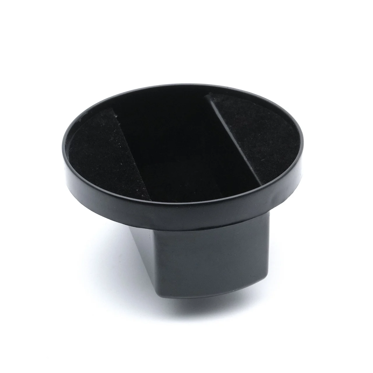 Black Single WATCH WINDER BOX Plastic Turntable With Black Flannel Maximum Outer Diameter 82.8mm