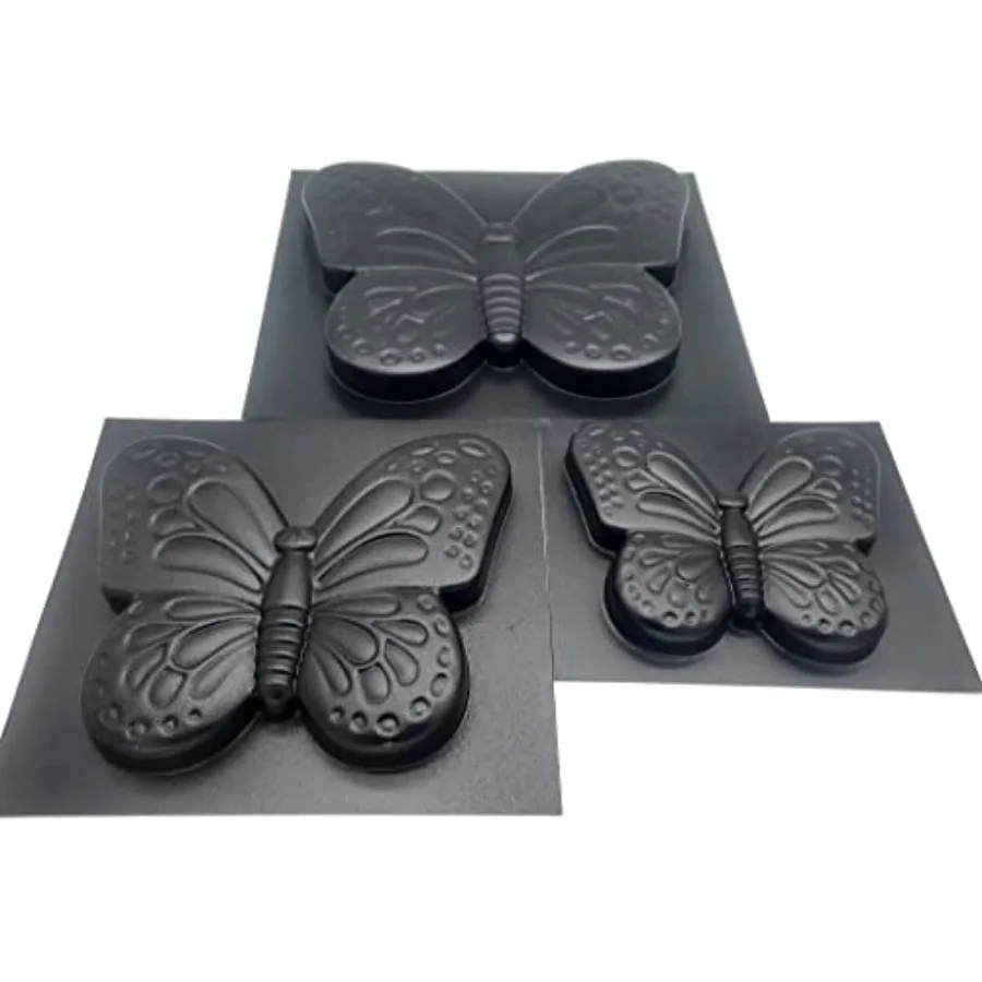 3 pcs Butterfly Stepping Stone Molds Paving DIY Stepping Stone Mold - Casting Pathmaker Garden Pathmate Pavement Precast Concre