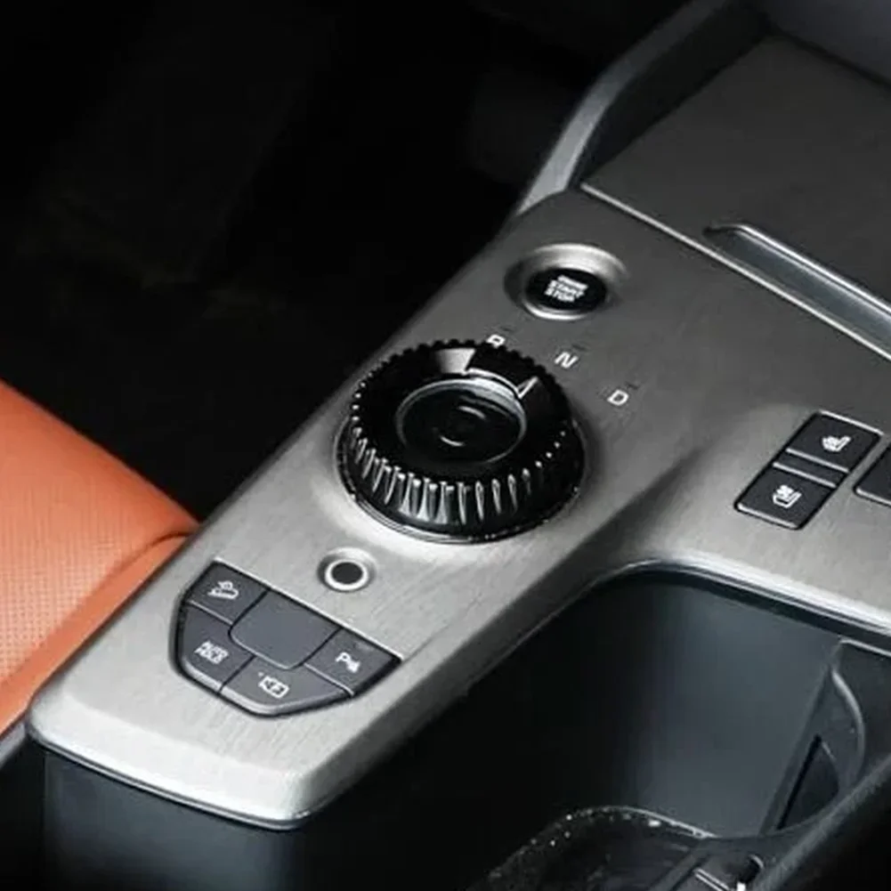 Black Shift Knob Cover Gear Shift Knob Niro EV Accessory Aluminum Alloy Custom Fit Design Enhanced Tactile Grip