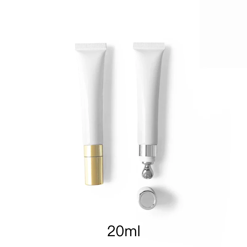 10ml 20ml Empty Cosmetics Container for Eye Cream Massage Essential Refillable Bottle Lip Balm Metal Top Soft Tube