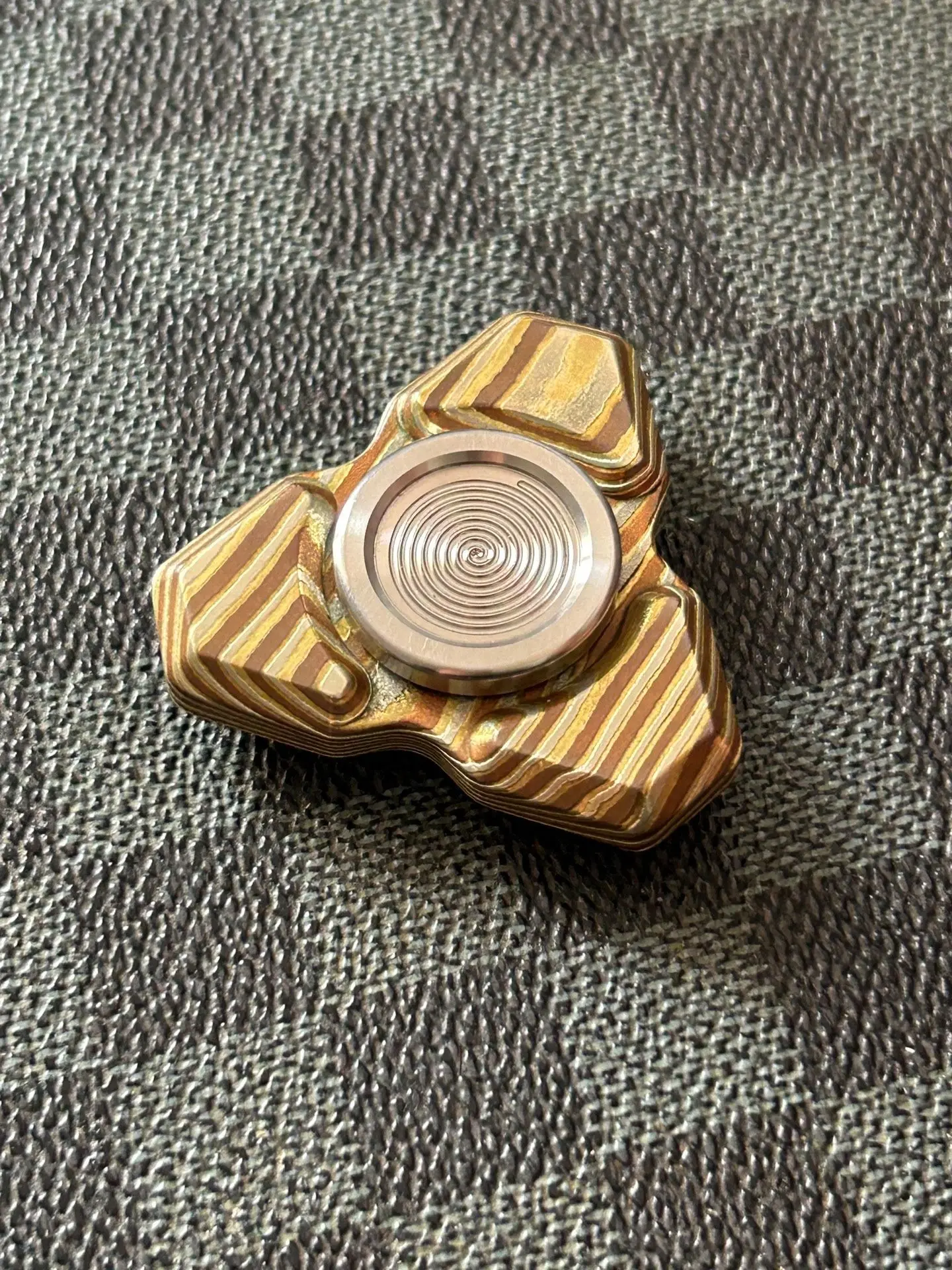 Copper Horse Three Page FT Gyroscope Copper Horse Main Body Steel Pair Lock used EDC, decompression toy
