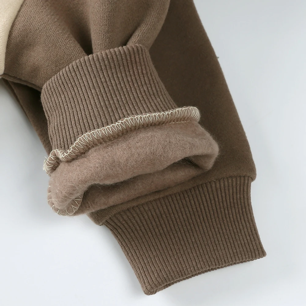 0-24M Nette Neugeborene Baby Strampler Winter Verdicken Fleece Warme Kleidung Infant Mit Kapuze Bär Onesie Kleinkind Junge mädchen Overalls Pyjamas – Detail 7