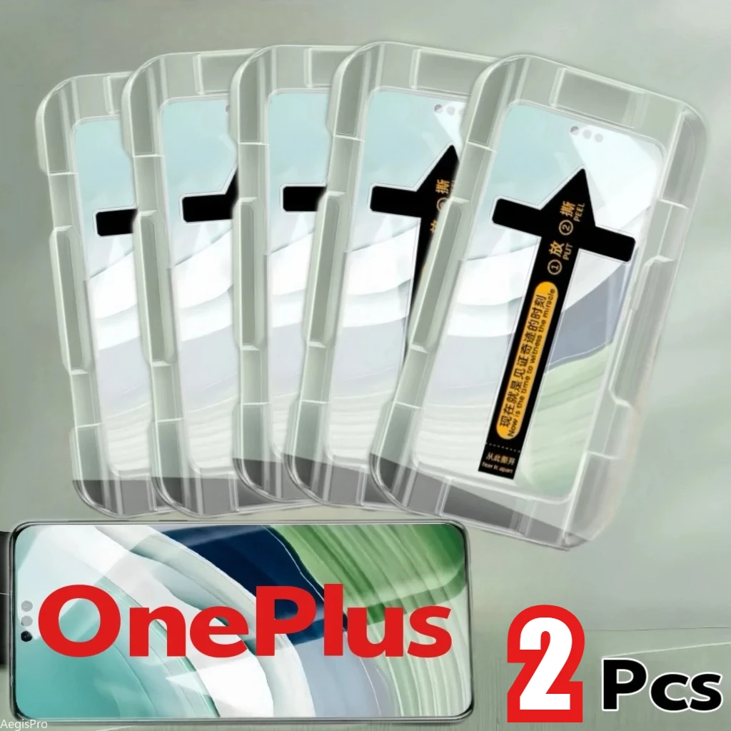 

5 шт. закаленное стекло для OnePlus ACE 5 3 Pro ACE 2 Pro 13 13R 12R 12 11 Установочный комплект защиты экрана с фиксированной защитой от осколков