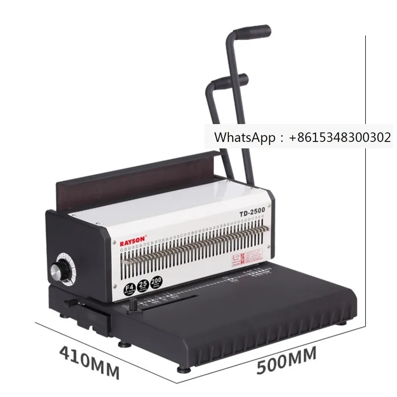 

Factory Punching Binding Machine Rayson TD-2500 40 Holes Calendar A3A4 Books Double Wire-O Binding Machine