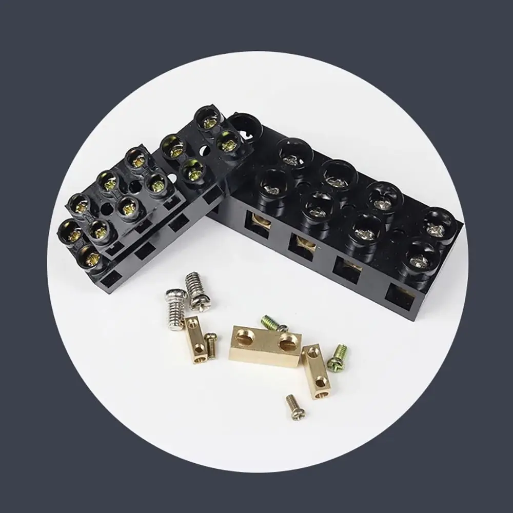 1Pcs X5 Series Terminal Block 20-6 AWG 2/3/5/10 Holes Wiring Connector Screw Docking 500V 10A 20A 60A