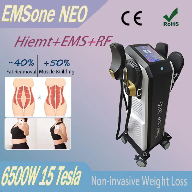 

2024 professional slimming machine EMSone NEO 6500W 15 Tesla RF technology fat removal muscle building shaping and beauty device